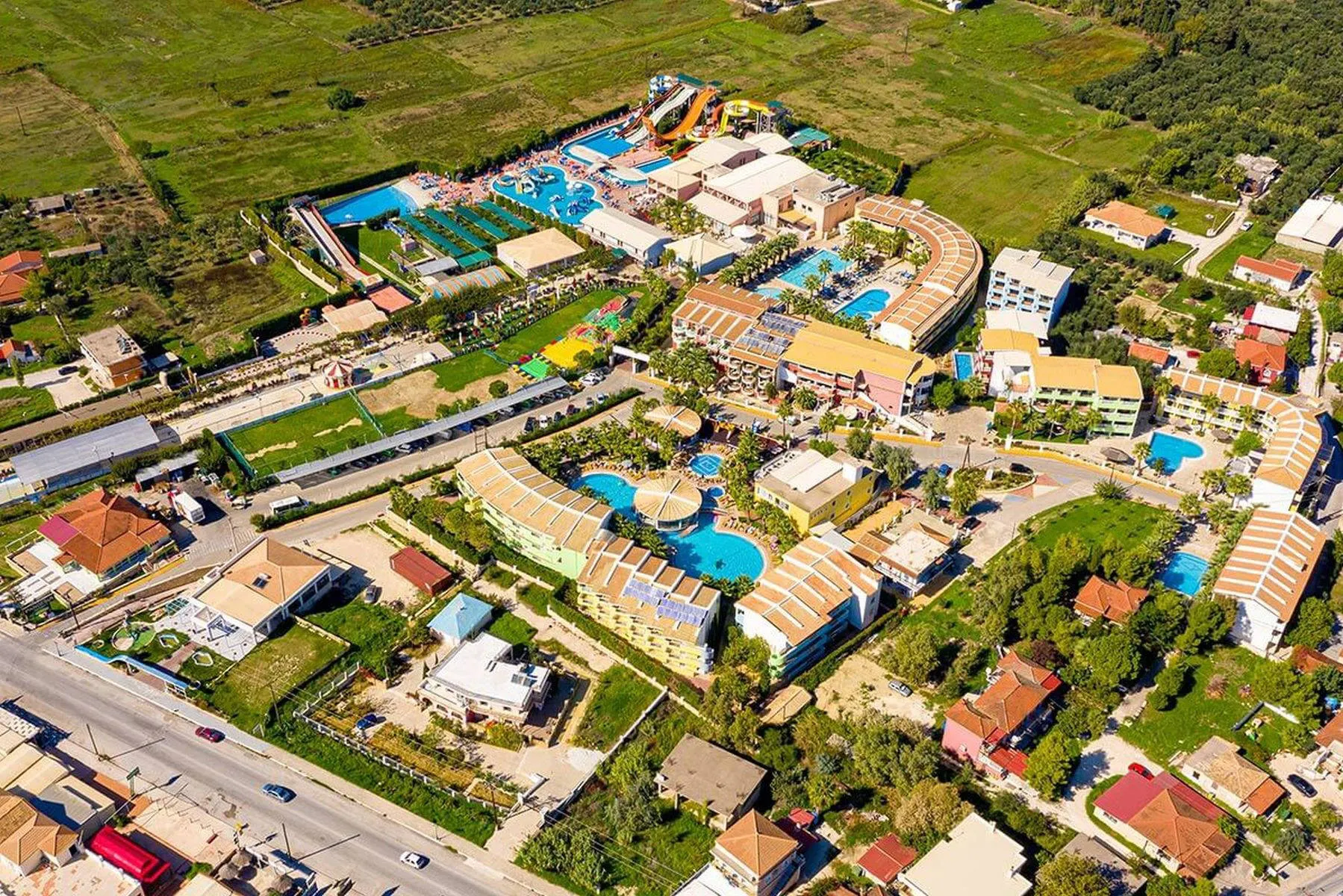 Bovenaanzicht resort